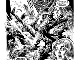 Marvel Preview #3, pg. 27. Blade in &ldquo;The Night Josie Harper Died Part 3: Dawn of Blood&rdquo;; pencils and inks, Rico Rival
