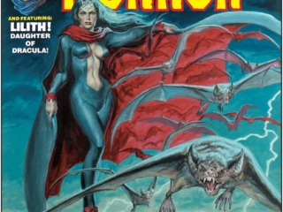 Marvel Preview #12 cover; painted art, Earl Norem; Haunt of Horror, Lilith, Daughter of Dracula, Zombies, Gilgamesh, vampire bats