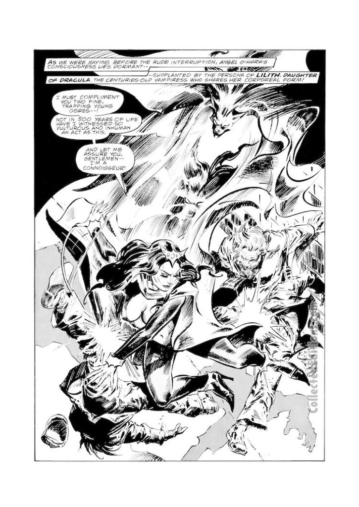 Marvel Preview #16, pg. 38; Lilith in, “Death by Disco!”; pencils, Gene Colan; inks, Tony DeZuniga; Angel O’Hara, Lilith, Daughter of Dracula