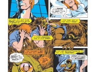 Marvel Spotlight #2, pg. 19; pencils and inks, Mike Ploog; Philip Russell, Jack Russell, origin, first appearance, Werewolf by Night, mother Laura Russell