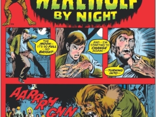 Marvel Spotlight #2 cover; pencils, Neal Adams; inks, Tom Palmer; alterations, John Romita Sr.; Night of Full Moon, Night of Fear, Jack Russell, Werewolf by Night, first appearance