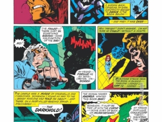 Marvel Spotlight #4, pg. 10; pencils and inks, Mike Ploog; Werewolf by Night, Jack Russell, Miles Blackgar, Marlene Blackgar, Darkhold, Andrea Timly