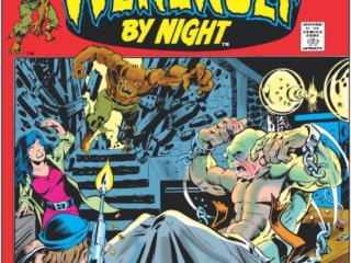 Marvel Spotlight #4 cover; pencils and inks, Mike Ploog; Danger and Death Stalk the Isle of the Doomed, Werewolf by Night