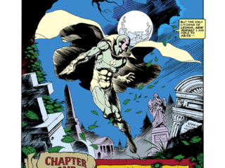 Marvel Super-Heroes #10. Vision and Scarlet Witch in &ldquo;The Terror&rdquo;, pg. 2; pencils, Mike Mignola; inks, Armando Gil; Chapter One, Stan Lee Presents, splash page, Bill Mantlo, story