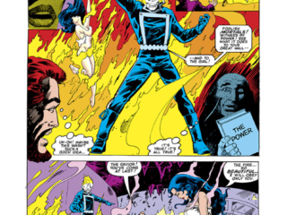 Marvel Super-Heroes #11. Ghost Rider in &ldquo;Fireworks&rdquo;, pg. 19; pencils, Greg LaRocque; inks, Vince Colletta; Johnny Blaze