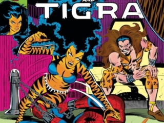 Marvel Team-Up #67 cover; pencils, John Byrne; inks, Joe Sinnott; Spider-Man, TIgra, Kraven the Hunter, At Kraven&rsquo;s Command