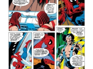 Marvel Team-Up #69, pg. 14; pencils, John Byrne; inks, Ricardo Villamonte; Living Monolith, Havok, X-Men