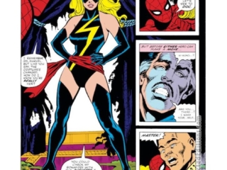 Marvel Team-Up #76, pg. 10; layouts, Howard Chaykin; pencils, Jeff Aclin; inks, Juan Ortiz; Ms. Marvel, Doctor Strange, Wong