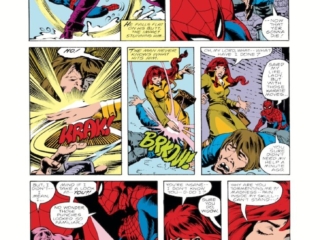 Marvel Team-Up #82, pg. 5; layouts, Sal Buscema; pencils and inks, Steve Leialoha; Spider-Man; Black Widow