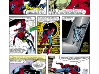 Marvel Team-Up #83, pg. 9; layouts, Sal Buscema; pencils and inks, Steve Leialoha; Spider-Man; Black Widow