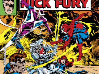 Marvel Team-Up #83 cover; pencils, Rich Buckler; inks, Steve Leialoha; Spider-Man, Nick Fury, Silver Samurai, Slaughter on Tenth Avenue, Boomerang