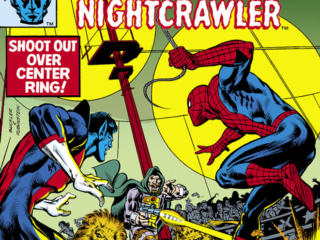 Marvel Team-Up #89 cover; pencils, Rich Buckler; inks, Joe Rubinstein; Spider-Man, Nightcrawler, X-Men, Kurt Wagner, Shootout Over Center Ring, Cutthroat