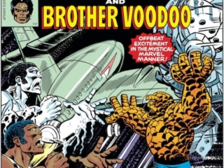 Marvel Two-In-One #41 cover; pencils, Ron Wilson; inks, Pablo Marcos; Thing, Brother Voodoo, Marvel Masterworks Brother Voodoo, Victims of the Blood-Beast