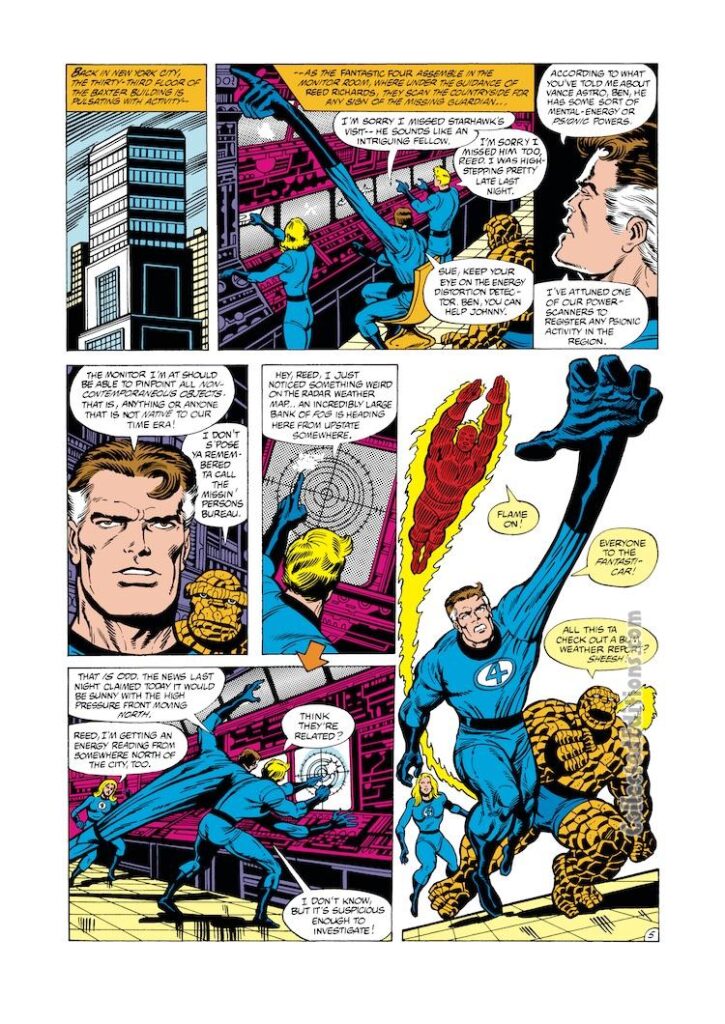 Marvel Two-In-One #69, pg. 5; pencils, Ron Wilson; inks, Gene Day; Thing, Mister Fantastic; Invisible Woman, Human Torch, Fantastic Four