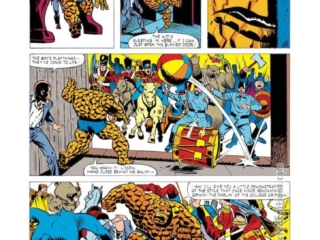 Marvel Two-In-One #74, pg. 14; pencils, Frank Springer; inks, Chic Stone; Thing, Puppet Master, Christmas holiday issue, toy soldiers