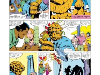Marvel Two-In-One #76, pg. 2; pencils, Jerry Bingham; inks, Chic Stone; Thing, Black Goliath, Giant-Man, Hank Foster