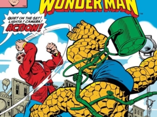 Marvel Two-In-One #78 cover; pencils, Ron Wilson; inks, Chic Stone; Thing, Wonder Man, Quiet on the Set, Lights Camera Action, Trouble in Tinseltown, Bashful Ben
