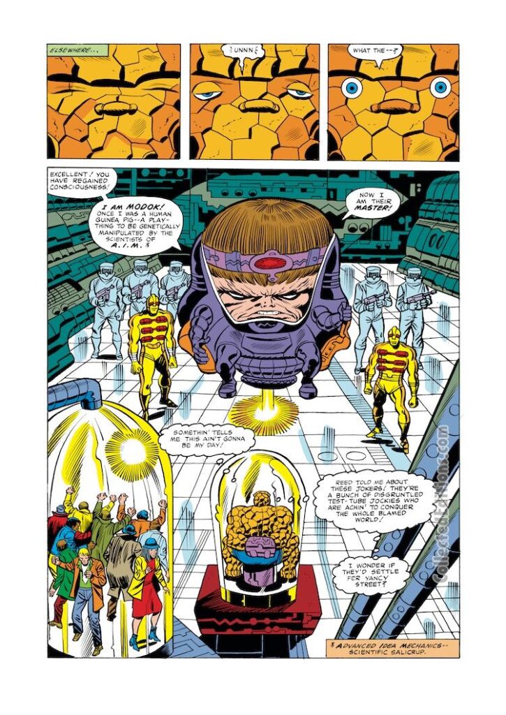 Marvel Two-In-One #81, pg. 14; pencils, Ron Wilson; inks, Chic Stone, MODOK, Thing