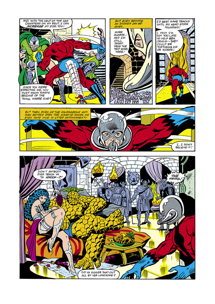 Marvel Two-In-One #87, pg. 10; pencils, Ron Wilson; inks, Chic Stone; Thing; Ant-Man, Scott Lang, Pearla