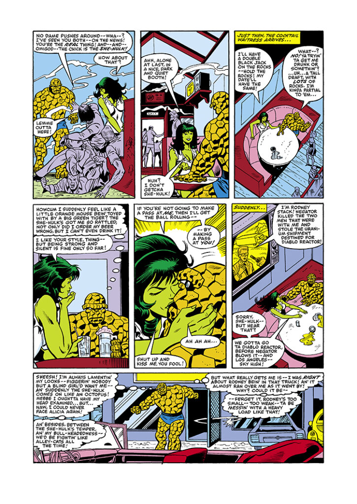 Marvel Two-In-One #88, pg. 15; pencils, Alan Kupperberg; inks, Chic Stone; Thing; She-Hulk