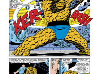 Marvel Two-In-One #91, pg. 15; pencils, Ron Wilson; inks, Jon D&rsquo;Agostino; Thing