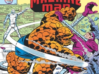 Marvel Two-In-One #93 cover; pencils, Ron Wilson; inks, Chic Stone; Thing, Versus Machine Man, Ultra