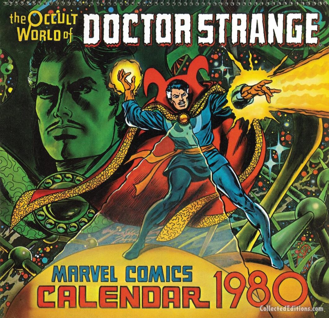 Marvel Comics Calendar 1980: The Occult World of Doctor Strange calendar cover; pencils, Dave Cockrum; inks, Tom Palmer