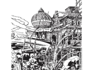 Marvel Masterworks: Fantastic Four Vol. 10 HC bonus content: Unused cover art for FF #94 by Jack Kirby; Agatha Harkness mansion