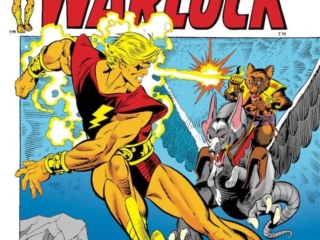 Marvel Premiere #2 cover; pencils, Gil Kane; inks, Joe Sinnott; The Power of Warlock, Adam Warlock, Rhodan and the Hounds of Helios