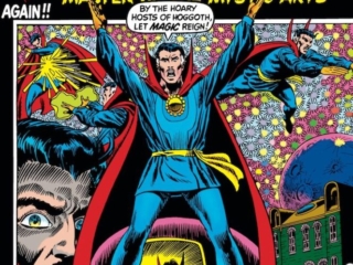 Marvel Premiere #3 cover; pencils, Barry Windsor-Smith; inks, Frank Giacoia; This World Gone Mad by Stan Lee, Hoary Hosts of Hoggoth, Master of the Mystic Arts, Doctor Strange, Dr. Stephen Strange