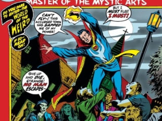 Marvel Premiere #4 cover; pencils, Barry Windsor-Smith; inks, Tom Palmer; The Spawn of Slugguth, Doctor Strange, Dr. Stephen Strange