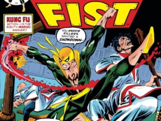 Marvel Premiere #15 cover; pencils, Gil Kane; inks, Dick Giordano; alterations, John Romita Sr.; Kung Fu, Marvel, first appearance, origin, Danny rand, Iron Fist, karate, martial arts