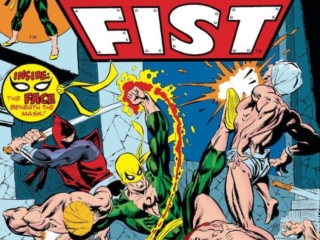 Marvel Premiere #22 cover; pencils, Gil Kane; inks, The Face beneath the Mask, Iron Fist, Death Duel of the Ninja, Karate