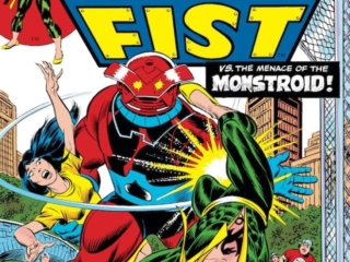 Marvel Premiere #24 cover; pencils, Gil Kane; inks, John Romita Sr.; Summerkill, Monstroid, Iron Fist