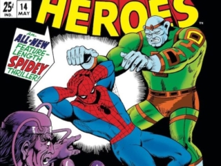 Marvel Super-Heroes #14 cover; pencils, Ross Andru; inks, Bill Everett; The Sorcerer, Amazing Spider-Man