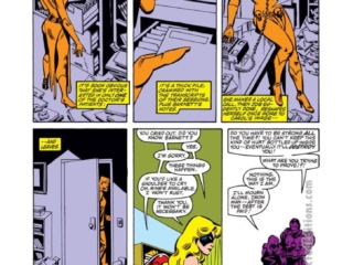 Marvel Super-Heroes #11, pg. 45; pencils and inks, Mike Vosburg; Captain Marvel, Carol Danvers, Mystique, Iron Man