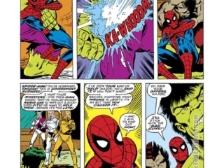 Marvel Team-Up #54, pg. 6; pencils, John Byrne; inks, Mike Esposito; Spider-Man, Incredible Hulk, Woodgod
