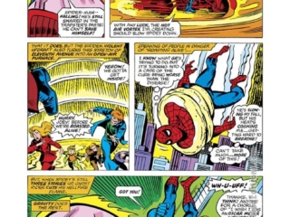 Marvel Team-Up #58, pg. 11; pencils, Sal Buscema; inks, Pablo Marcos; Spider-Man, Ghost Rider