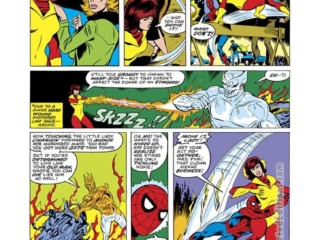 Marvel Team-Up #60, pg. 2; pencils, John Byrne; inks, Dave Hunt; Spider-Man, Captain Jean DeWolff, Wasp, Janet Van Dyne, Equinox the Thermodynamic Man