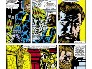 Micronauts: The New Voyages #2, pg. 6; pencils, Kelley Jones; inks, Bruce Patterson; Commander Rann, Bug