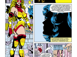 Micronauts: The New Voyages #3, pg. 5; pencils, Kelley Jones; inks, Bruce Patterson; Marionette, Arcturus Rann