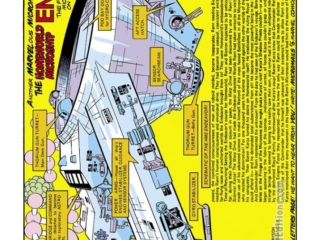 Micronauts #4, pg. 18; Endeavor pinup, art by Michael Golden, Rick Bryant