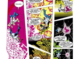 Micronauts #6, pg. 7; layouts, Michael Golden; pencils and inks, Joe Rubinstein; Prometheus Pit