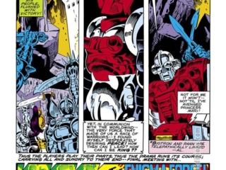 Micronauts #10, pg. 17; pencils, Michael Golden; inks, Al Milgrom; Acroyear