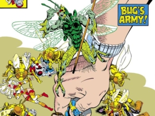 Micronauts #19 cover; pencils and inks, Michael Golden; Bug&rsquo;s Army, Commander Rann