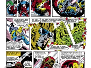 Micronauts #25, pg. 11; pencils, Pat Broderick; inks, Armando Gil; The Fixer, Commander Rann