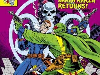 Micronauts #26 cover; pencils and inks, Pat Broderick; Baron Karza returns, Nick Fury, Nuff Said, Hydra