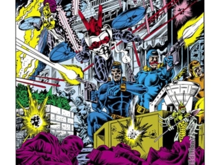 Micronauts #28, pg. 1; pencils, Pat Broderick; inks, Danny Bulanadi; Baron Karza&rsquo;s back and Hydra&rsquo;s got him