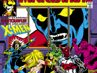 Micronauts #37 cover; pencils, Greg LaRocque; inks, Al Milgrom; Guest-Starring Nightcrawler of the Uncanny X-Men