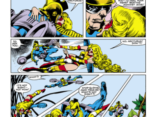 Micronauts #42, pg. 3; layouts, Gil Kane; pencils and inks, Danny Bulanadi; Princess Marionette, Commander Arcturus Rann, romance, love